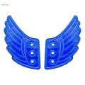 4xKids Foils Shoes Sneaker Angel Wings Shoes Accessories Blue. 