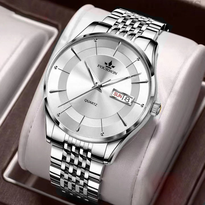 Watch men's double calendar Shein TEMU Douyin Kuaishou with a drop shipping foreign trade waterproof simple fashion watch