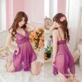 Female transparent sling clothing net nighty. 