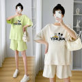 Maternity Clothes Summer Suit2023New Internet Popular Summer ThinTT-shirt Casual Outdoor Shorts Western Style Two-Piece Suit.