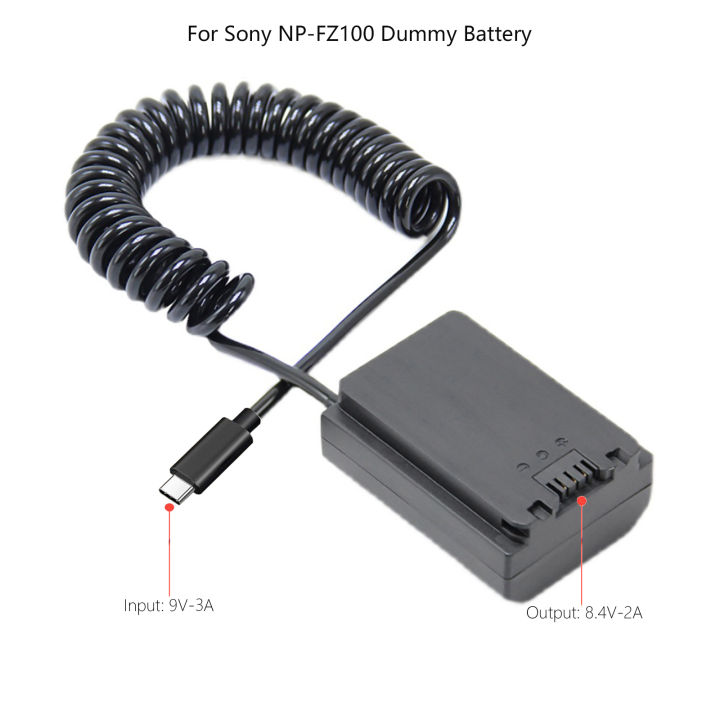 NP-FZ100%20A7III%20Dummy%20Battery%20Adapter%20for%20Sony%20Alpha%20A7IV%20A6600%20A7SIII%20A7C%20A1%20FX3%20A7R3%20A7R%20IV,%20A9%20A9R%20A9S%20Cameras%20-%20Image%204