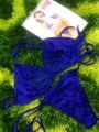 Fashionable Blue Color Stylish Beachwear Bikini For Girls And Women One Piece - Bikini Set.