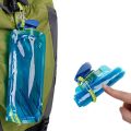 Foldable Water Bottles Flexible Reusable Travel Water Bottle Plastic Water Pouch Soft Flask Water Bag With Carabiner ClipBasketball.