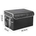 1 Piece Document Organizer File Box Waterproof Office Storage & Organization Portable Safe File Collapsible with Lid Black. 