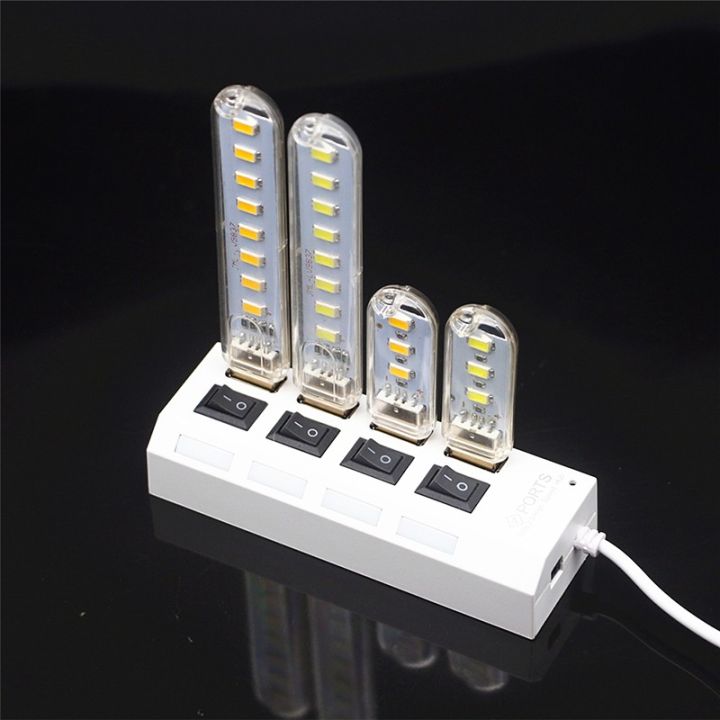 Mini Portable USB LED 5V 8 LED/3 LED Night Light Study Reading Desk ...