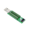 USB Port Mini Discharge Load Resistor Digital Current Voltage Meter Tester 2A/1A With Switch 1A Green Led / 2A Red Led.