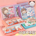 Tirado Abu Material Book DIY Cartoon Girl and Paper Handheld Account Sticker Cute Set.