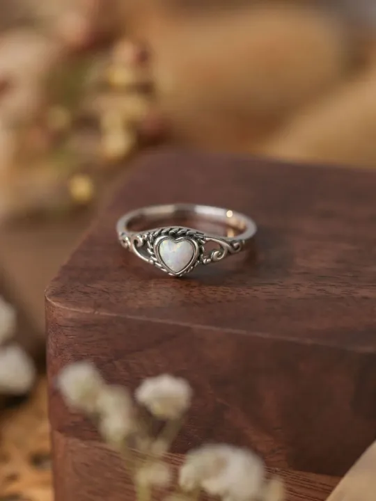 2023%20Popular%20Heart%20shaped%20Australian%20Treasure%20Ring%20S925%20Sterling%20Silver%20with%20Diamonds%20Fashion%20Versatile%20Simple%20Ring%20for%20Women%20-%20Image%203