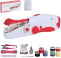 Poweka Hand Sewing Machine Mini Portable Electric Sewing Machine for Beginners and Adults Fast Sewing Suitable for Clothing, Fabrics, Travel Home. 