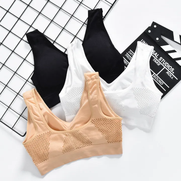 Plus%20Size%20Bra%20Underwear%20Seamless%20Bras%20For%20Wonen%20Push%20Up%20Bra%20Bralette%20Wire%20Free%20Mesh%20Design%20Breathable%20Comfortable%20Sport%20Bra%20-%20Image%206