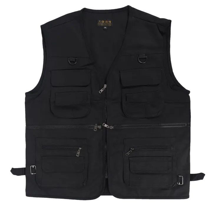 Men's%20Fishing%20Vest%20with%20Multi-Pocket%20Zip%20for%20Photography%20/%20Hunting%20/%20Travel%20Outdoor%20Sport%20-%20Green%20,%20XXL%20-%20Image%204