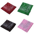Stylish Paisley Square Bandana Head Wrap Unisex Hiphop Anti Sweat Neck Scarf. 