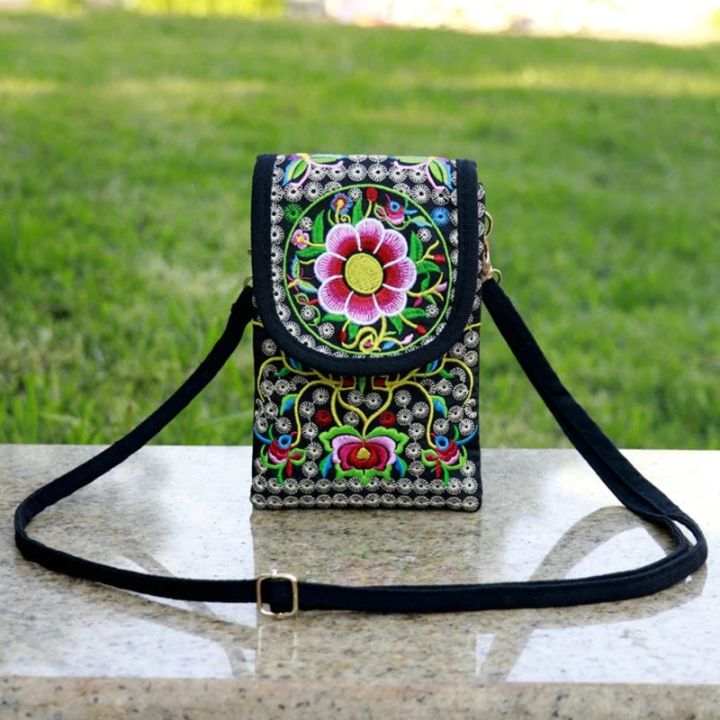 Lady%20Cell%20Phone%20Bag%20Crossbody%20Shoulder%20Wallet%20Purse%20Handbag%20Pouch%20Ethnic%20Style%20Embroidered%20Bag%20Flip%20Canvas%20Bag%20Retro%20New%20-%20Image%203