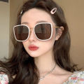 Korean version square frame women, round face for slimming and big face, fashionable outdoor internet celebrity, same style sunglasses.
