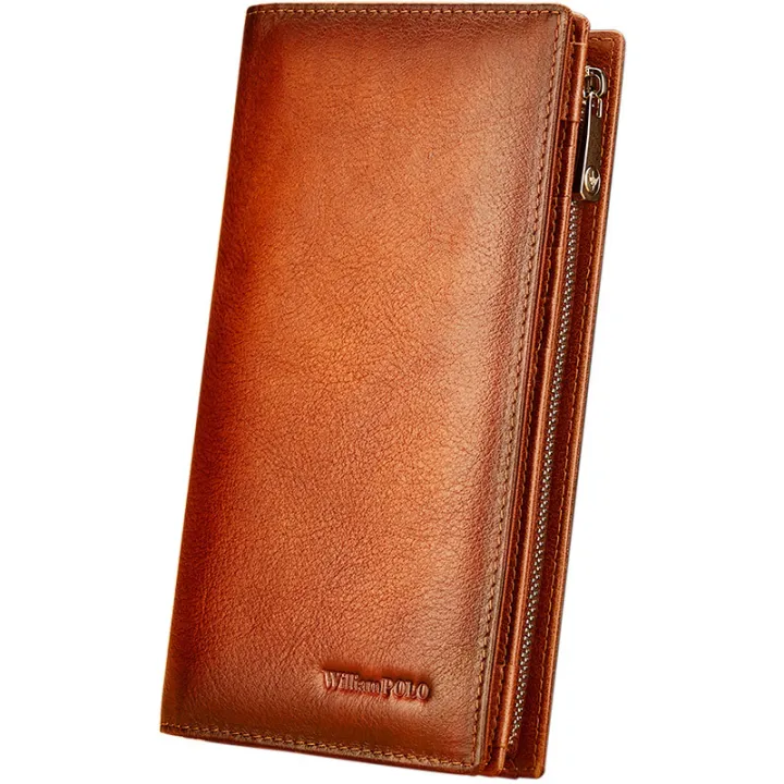 Emperor%20Paul%20Men's%20Wallet%20Genuine%20Leather%20Long%20Vintage%20Large%20Capacity%20Multifunctional%20Driver's%20License%20Business%20Clutch%20Bag%20Wholesale%20-%20Image%205