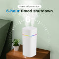 600ML Dual Spray Air Humidifier with Night Light – Silent Cool Mist Diffuser & Air Purifier for Home, Office, Bedroom, and Car". 