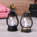 Mini Led Retro Oil Lamp Glowing Cande Light Night Light Dollhouse Kerosene Lamp Layor. 