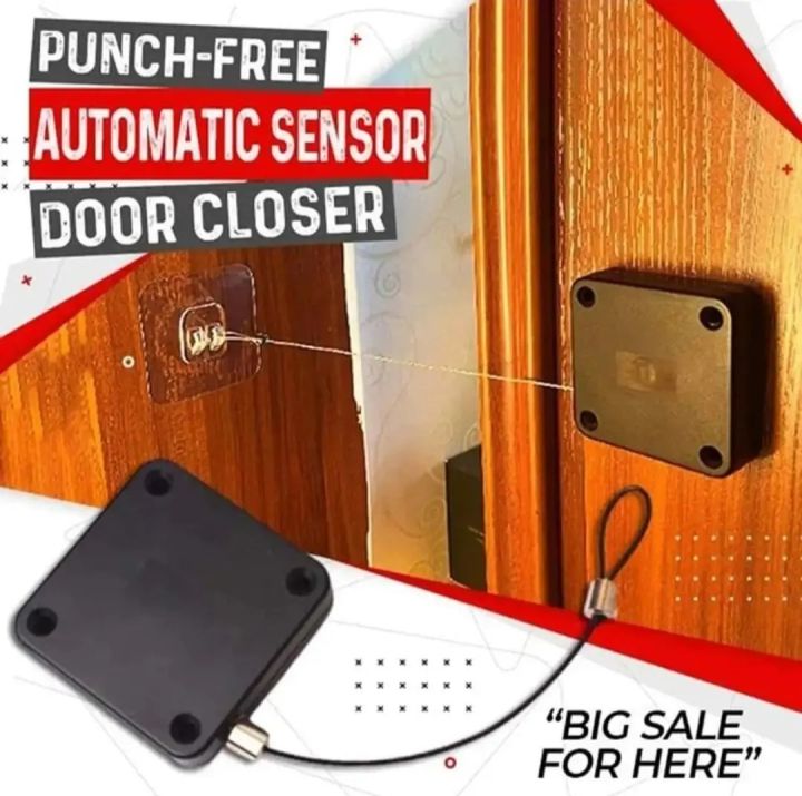 Punch-free automatic sensor door lock system Door closer