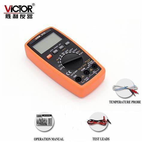 VICTOR VC81D Digital Multimeter | Pocket Size Mini AC DC Voltage Current Tester | Portable Auto Range Multitester – Kings Trading
