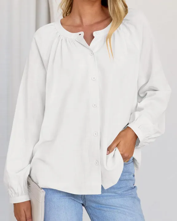 Ladies%20Fashionable%202024%20long%20sleeve%20crew%20neck%20shirts%20button%20down%20ruffle%20casual%20dressy%20blouse%20tops%20-%20Image%208