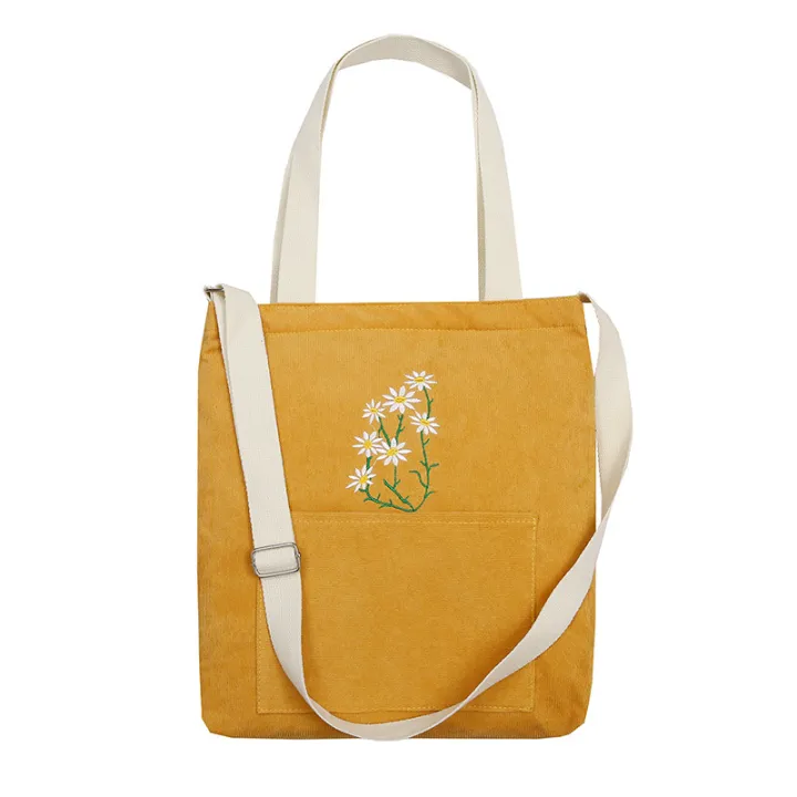 Little%20daisy%20corduroy%20women's%20single%20shoulder%20canvas%20bag%20Literature%20and%20art%20student%20make-up%20bag%20casual%20college%20style%20crossbody%20shopping%20bag%20-%20Image%205