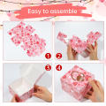 Red and pink color Valentine's Day gift box Festive Heart-shaped design Suitable for candy cookies Red pink heart cardboard box Paper gift container 46 designs Window gift container for Valentine's. 