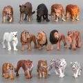 Realistic Wild Forest Animals King Lion Tiger Leopard Action Figures Figurines Collection For Children Education Toy Gift. 