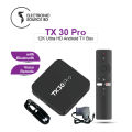 TX30 Pro 12K ULTRA HD Android Smart TV Box Voice Remote, Bluetooth, Free Dish Channel.