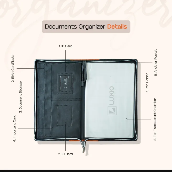 LUXIO%20Premium%20Document%20Organizer%20Black%20PU%20Leather%20-%20Legal%20Size%20Document%20Holder,%20Office%20File%20Organizer,%20PU%20Leather%20Document%20Carrier,%20Document%20Storage%20Bag,%20Document%20Folder%20for%20Work,%20School%20&%20Home,%20Durable%20Stylish%20Black%20Document%20Organizer%20by%20LUXIO%20-%20Image%202