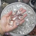 【happy one】50g Natural White Clear Quartz Crystal Stone Rock Polished Gravel Specimen natural and minerals. 