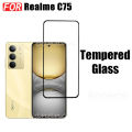 3 IN 1 Realme C75 Tempered Glass Film For Realme C61 C63 Note 60 Full Cover Screen Protector Glass +Camera Lens Film+back film. 