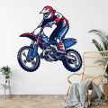 Motocross Dirt Bike Wall Decal Boys Bedroom Playroom Home Decoration Motorbike Extreme Sport Art Window Sticker Mural. 
