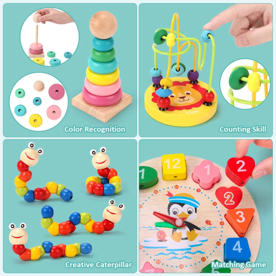 Montessori Wooden Toys for Babies Years Boy Girl Gift Baby - Main Image