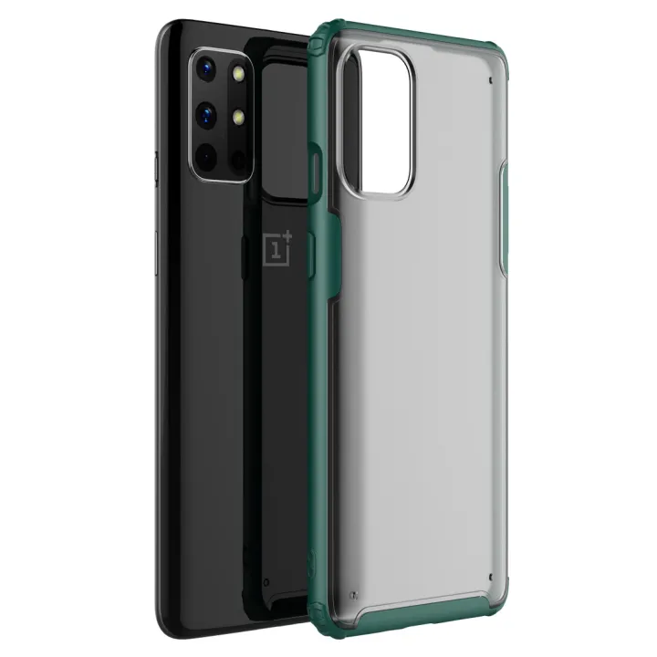 For%20OnePlus%208T%20Soft%20TPU%20+%20Sturdy%20PC%20Translucent%20Matte%20Drop-proof%20Case%20-%20Image%202
