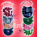 8 Pcs multicolor Baby Soft Cotton Bibs High Quality Double Layers Waterproof.