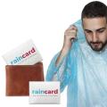 Rain Coat Rain Card Unisex Plastic The First Credit Card Sized Raincoat -  Blue, Green, Red, Yellow Colour. 
