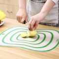 3 Piece Cutting Board Set, Clear Plastic Cutting Boards for Cutting Fruit and Food, Bendable, Frosted Non-Slip (Random Color).