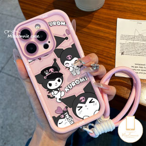 Bilashmart Cute Kuromi Love Heart Case Compatible for IPhone 11 15 16 13 14 12 Pro Max XR X XS Max 7Plus 6 6S 7 8 16 15 Plus SE 2020 Trendy Brand Cartoon Sanrio Soft Angel Eyes Cover