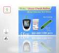 Gluco Check Active Blood Glucose Test Strips RBC 50 & 100 pes.