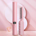 2 In 1 Lazy Straightener Hair Hot Comb Portable Mini USB Rechargeable Hair Straightener Fast Heating Hair Styling Tools. 
