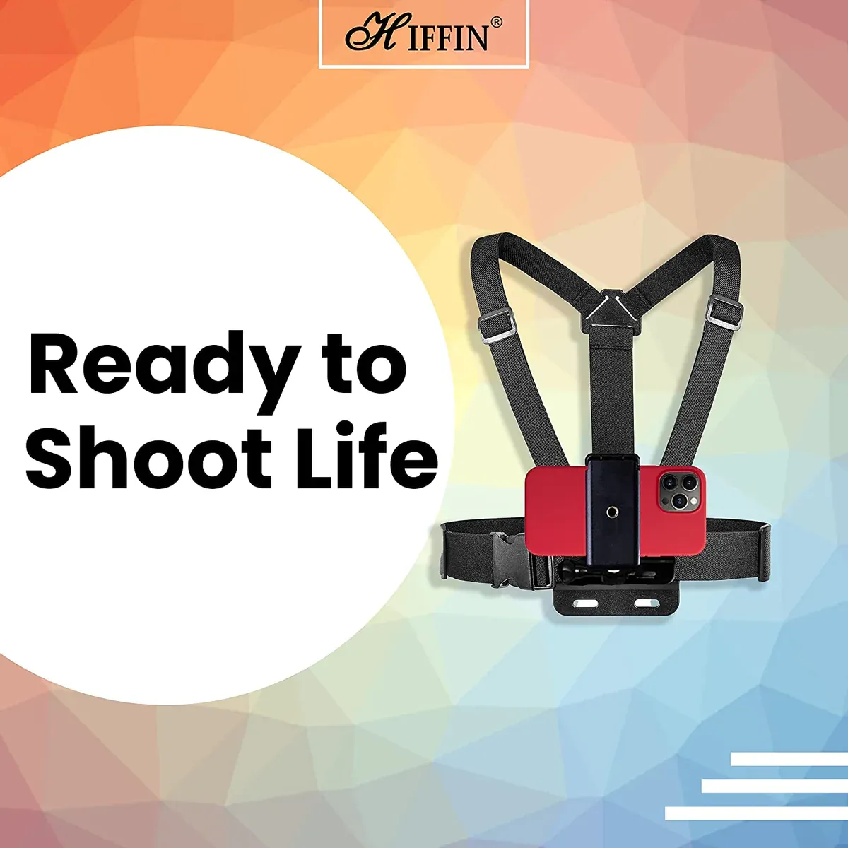 Action Camera Chest Mount with Phone Holder for Smartphone and Action ...