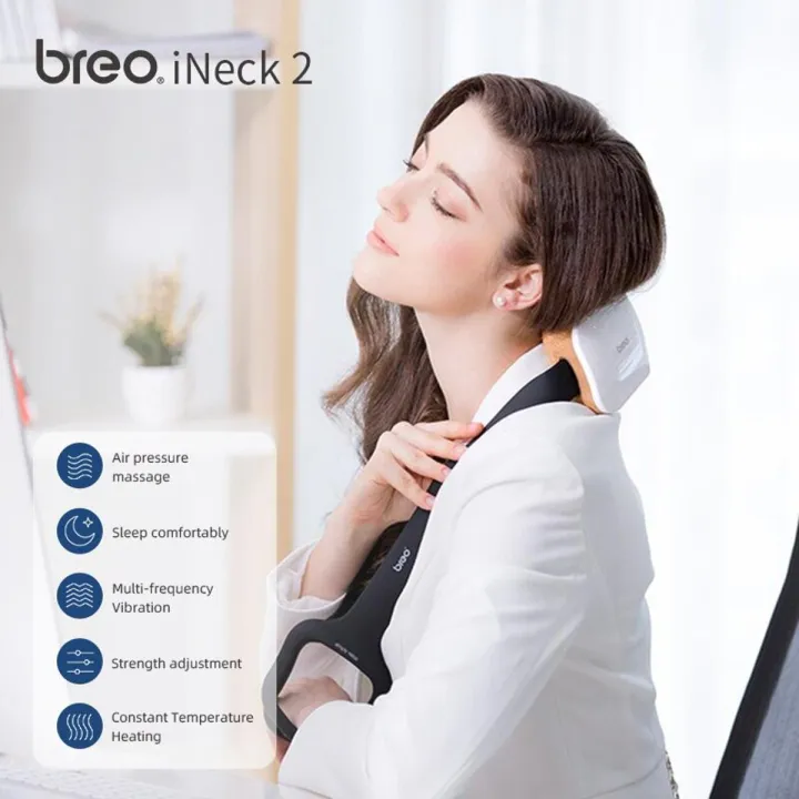 Breo iNeck 2 Electric Shoulder Neck Massager With Heat Compression Magnetic Therapy Deep Kneading Massage Portable Massager