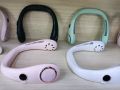 5th Genaration Cooling Bladeless Hand Free hanging mini Portable Neck Fan Usb Rechargeable Adjustable  Speeds Cooler Neck Fan. 