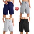 2- PIECES PACK Pocketless Soft Premium Cotton Stylish Short Half Pant for MEN/MILINA'S MART-Export Quality. 