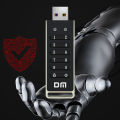 DM FD063 256-bit Encrypted USB Drive Password Secure Flash Drive USB3.2 U Disk Support Reset/Wipe/Auto Lock Function. 