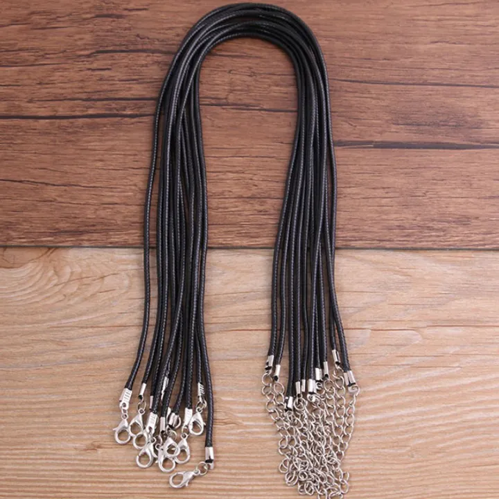 10PCS%201.5mm%20Adjustable%20Black%20Leather%20Cord%20Rope%20For%20DIY%20Necklace%20Bracelet%20Making%20-%20Image%208
