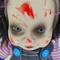 GC Halloween Ghost Doll Electric Animated Doll With Sound Light Walking Toys For Haunted House Halloween Party Decoration. 