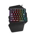 One Handed Rgb Gaming Wired Keyboard.