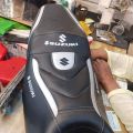 Suzuki gixxer monotone silver CLOUR  modified seat cover. 