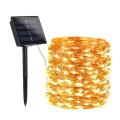 100/200 LED Solar Copper Wire String Lamp Led Strip Fairy Garland Outdoor Garden Decorative Light Wedding Christmas Decoration--100led-white--. 